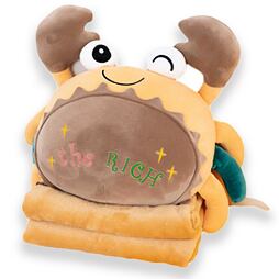 Plyšový KRAB - Vankúš a deka 2v1