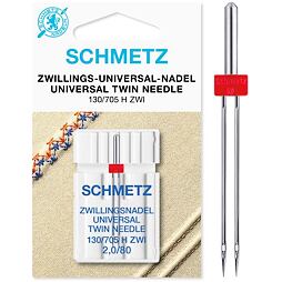 Schmetz dvojihla 130/705 H univerzal, rozpich 2mm/80