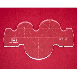 Quiltovacie pravítko kruhy NP5-K5