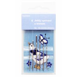 Jehly pro ruční vyšívání - ostré (6ks)