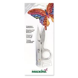 Nožnice odstrihávacie celokovové s krúžkom na prst (11,5 cm) - cvakačky - Madeira