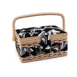 Kazeta - košík na šijacie potreby - motýľ