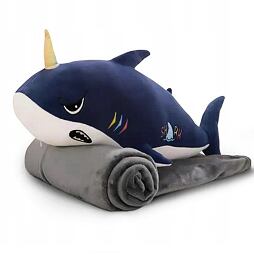 Plyšový ŽRALOK - Vankúš a deka 2v1