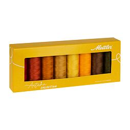 Sada bavlnených nití SILK-FINISH COTTON 50 METTLER (8x150m) - jeseň