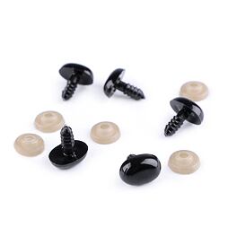 Bezpečnostný ňufák 11x15mm čierny (sada 5 párov)