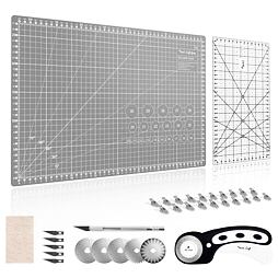 Súprava na patchwork a šitie Texi Craft sivá 45x30cm