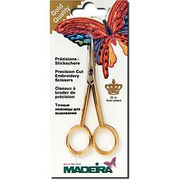 Vyšívacie nožnice so zahnutou špičkou (10,5 cm) zlaté - Madeira