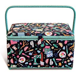 Kazeta - košík na šitie - Needle&Thread, vel. XL - PRIM