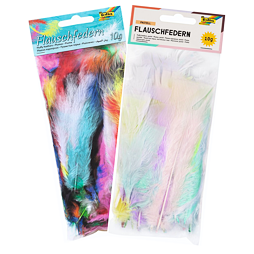 Farebné pierka nadýchané