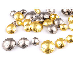 Kovový knoflík jemně tepaný (20ks)