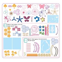 Vyšívacie vzory Brother č. 1 USB - 3D motívy