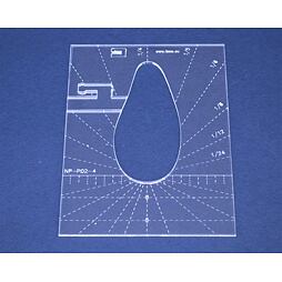 Quiltovacie pravítko pero NP-P02-4 - 4 palcové