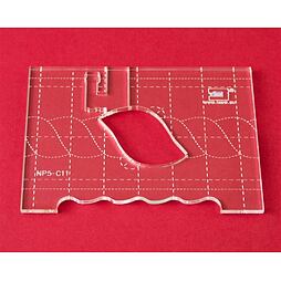 Quiltovacie pravítko bordúra vrkoč NP5-C11