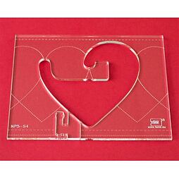 Quiltovacie pravítko bordúra srdca NP5-S4