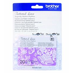 Karta 02 - krajkové vzory - rezací ploter Brother