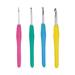 Háčik na háčkovanie so silikónovou rukoväťou