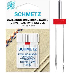 Schmetz dvojihla 130/705 H univerzal, rozpich 4mm/80