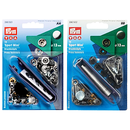 Gombík stláčací SPORT MINI 13mm s aplikátorom - PRYM