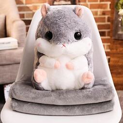 Plyšový Škrečok - Vankúš a deka 2v1