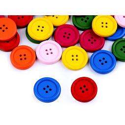 Drevený dekoračný gombík (50 ks)