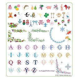 Vyšívacie vzory Brother č. 7 USB - Detské motívy