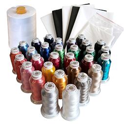 Štartovací SET podkladových materiálov a nití - veľký