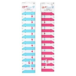 Ručné meradlo MAXI - PRYM LOVE - ružové a tyrkysové