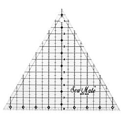 Rastrové pravítko trojuholníkové - 235x203mm