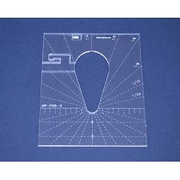 Quiltovacie pravítko kvapka NP-P05-3 - 3 palcové