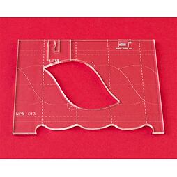 Quiltovacie pravítko bordúra vrkoč NP5-C13