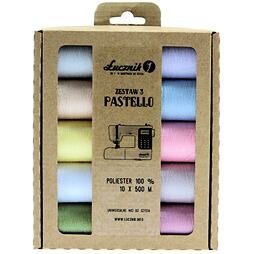 Súprava nití PES 3 - PASTELLO (10x500m)
