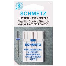 Schmetz dvojihla 130/705 H stretch, rozpich 4mm/75
