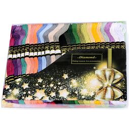 Sada vyšívacej priadze typu mouline (50ks/8m) Diamond