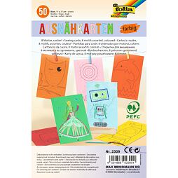 Obrázkové karty na prešívanie (11x17cm) - farebné