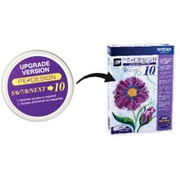 Upgrade softvéru PE Design 5/6/7/8/NEXT na PE Design 10 - Brother