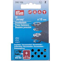 Gombík stláčací JERSEY 10 mm nikel - PRYM