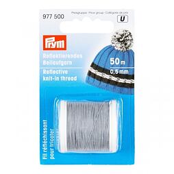 Reflexná niť pripletacia (priadza) 50m, šírka 0,5mm - PRYM