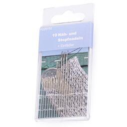 Ihly pre ručné šitie a látanie + navliekač (19ks)