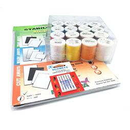 Štartovací SET podkladových materiálov a nití na vyšívanie Madeira