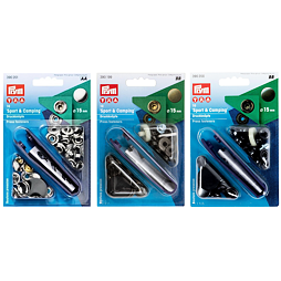 Gombík stláčací SPORT & CAMPING 15mm s aplikátorom - PRYM