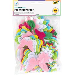 Filcové výseky samolepiace (112ks) - jarné motívy