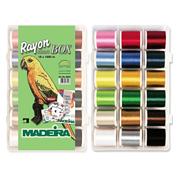 Vyšívacie nite Madeira Rayon Smartbox (18x1000m)