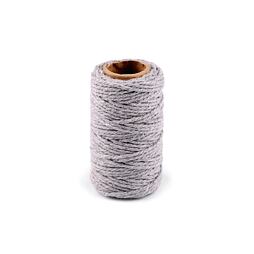 Bavlnená šnúra (2mm/18m) - šedá
