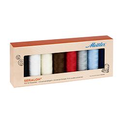 Súprava šijacích nití PES - SERALON 100 METTLER (8x200m)