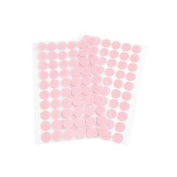 Suchý zip samolepící kolečka průměr 15mm - růžová