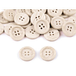 Knoflík imitace dřeva - velikost 28" (50ks)