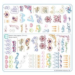 Vyšívacie vzory Brother č. 2 USB - Orientálne bordúry