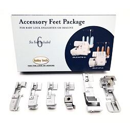 Súprava 6-tich pätiek - overlocky Baby Lock