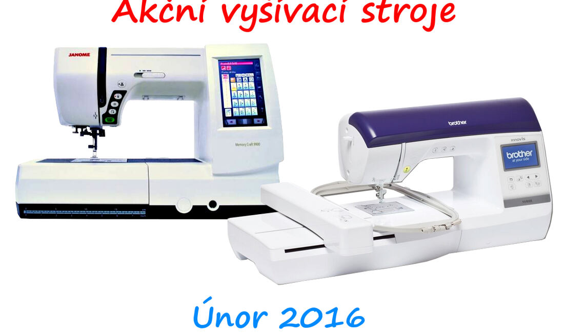 Vyšívacie stroje vo februári
