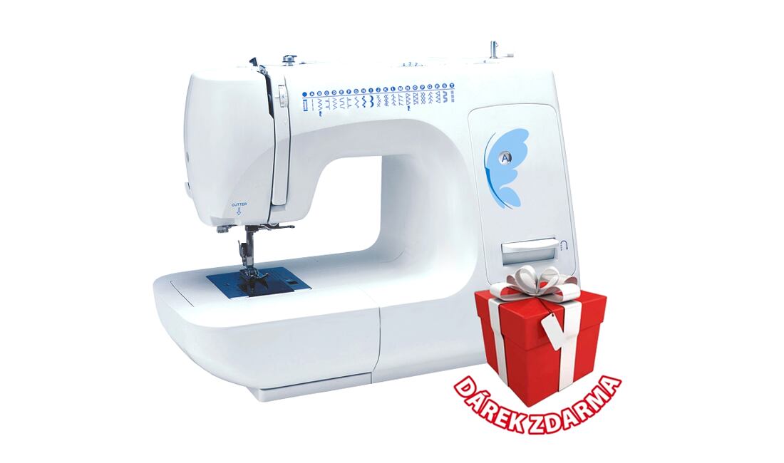 Šijací stroj s orezom látky - Lucznik 888 Izabella II + DARČEK